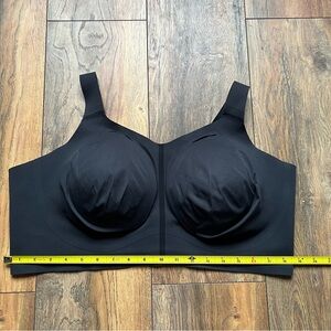 Evelyn &Bobbie 3XL The Beyond Bra Wireless Elegant Black Women's Supportive Bra